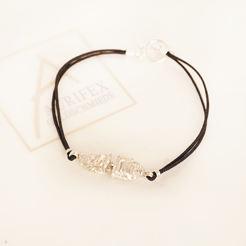 Armband aus der Kollektion Symbolique in Silber mit Buddha