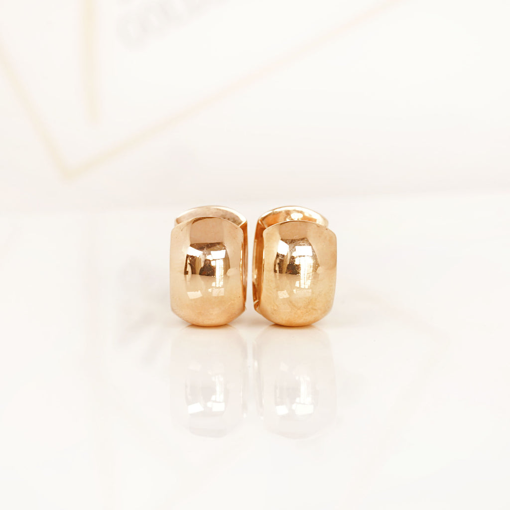 Aurifex Goldschmiede Koblenz Creolen aus der Kollektion Feine Form in Rotgold