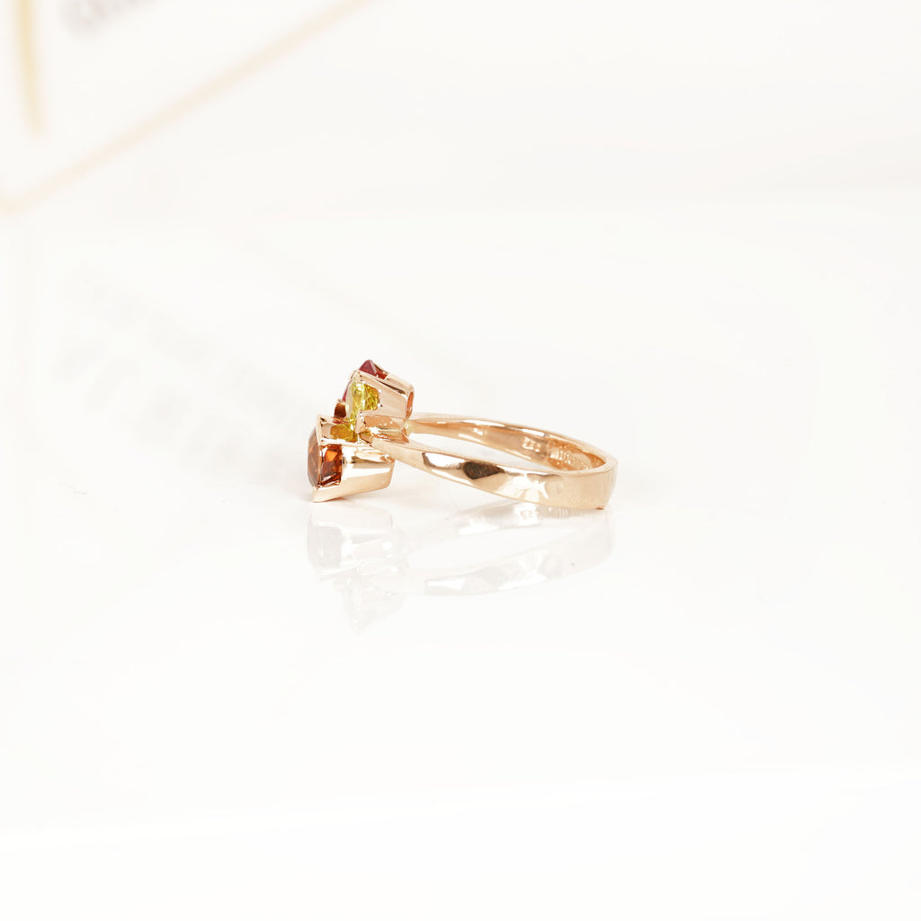 Aurifex Goldschmiede Koblenz Ring aus der Kollektion Facettenreich in Rotgold