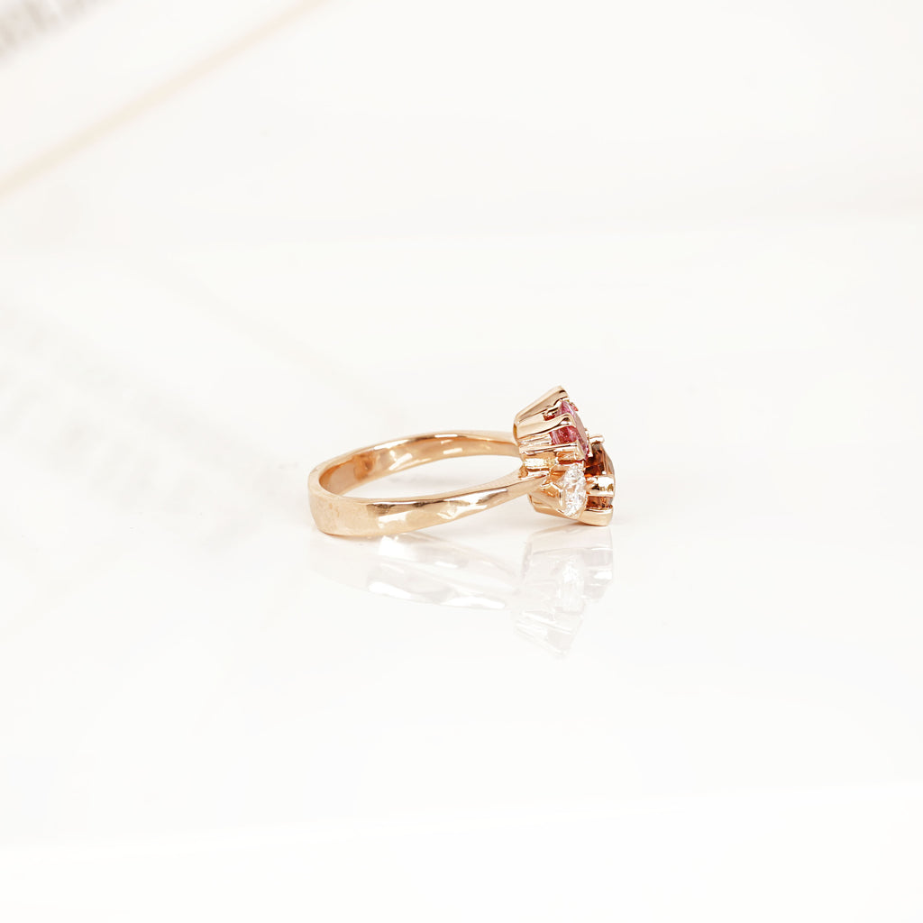 Aurifex Goldschmiede Koblenz Ring aus der Kollektion Facettenreich in Rotgold