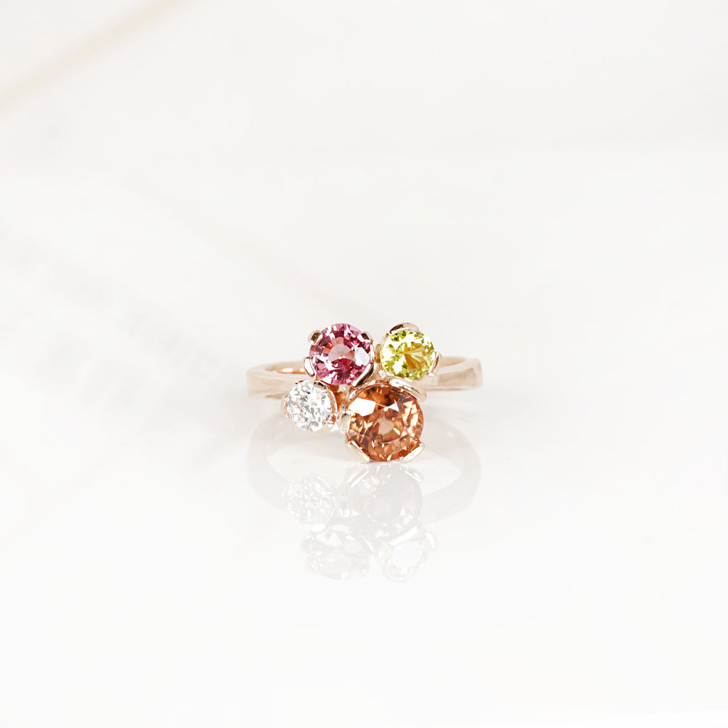 Aurifex Goldschmiede Koblenz Ring aus der Kollektion Facettenreich in Rotgold