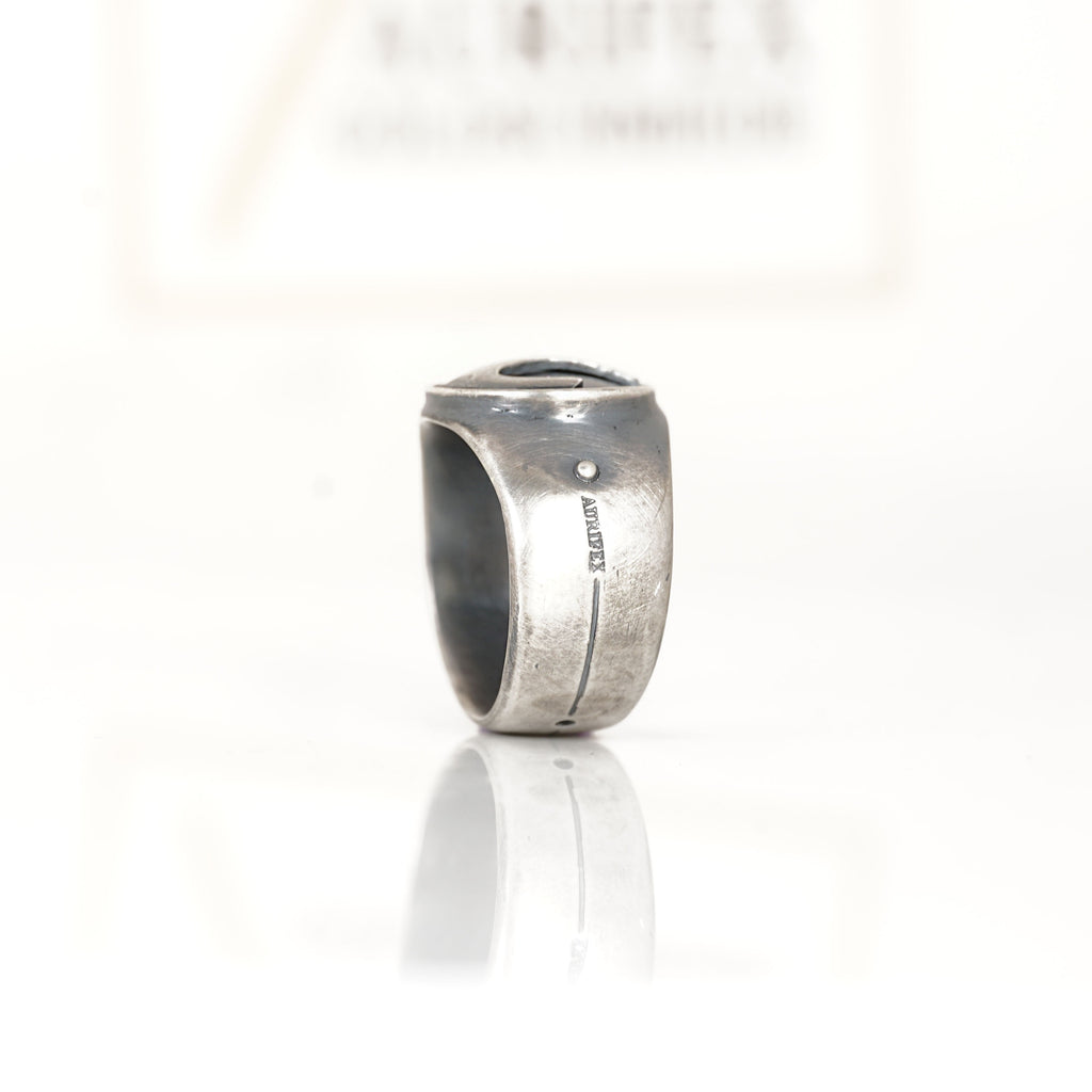 Aurifex Goldschmiede Koblenz Ring aus der Kollektion Männerschmuck in Silber mit Initial
