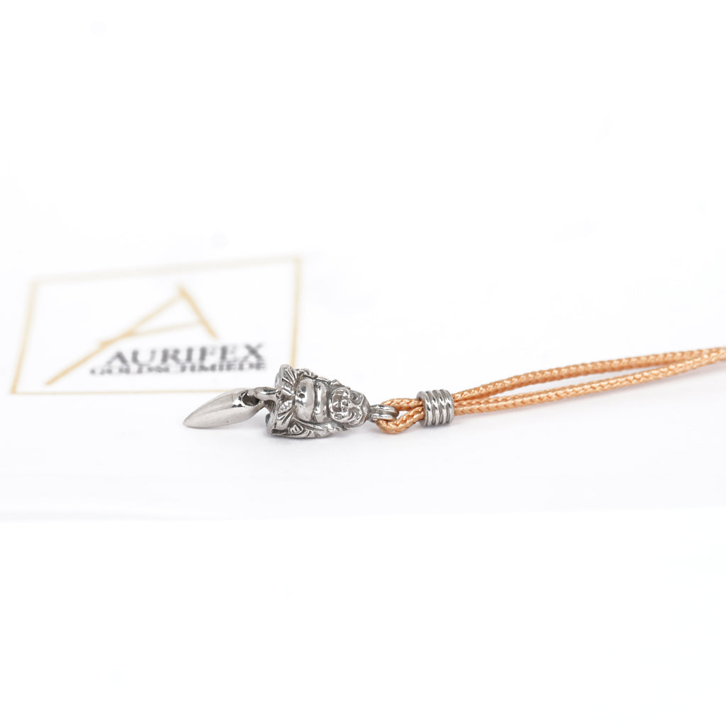 Aurifex Goldschmiede Koblenz Anhänger aus der Kollektion Symbolique in Platin mit Buddha