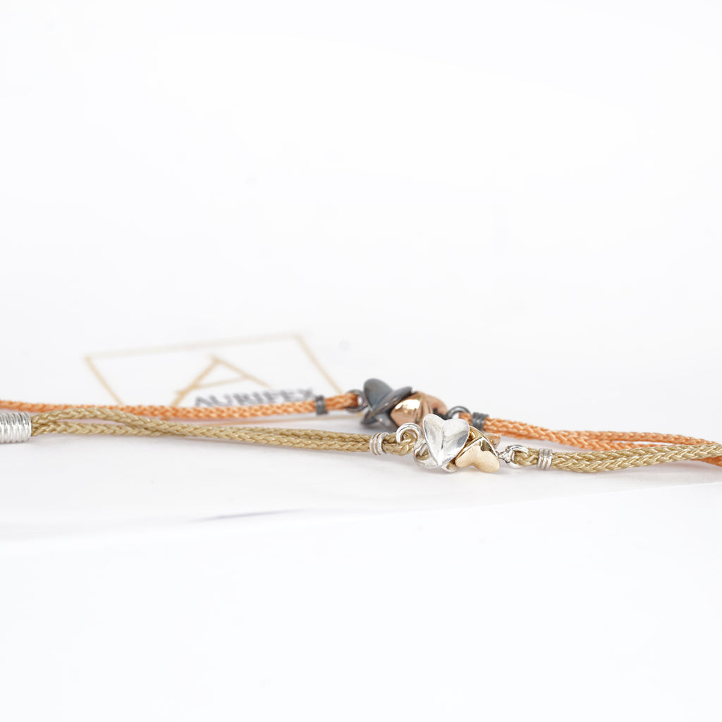 Aurifex Goldschmiede Koblenz Armband aus der Kollektion Feine Form mit Sternen in Silber mit Rotgold