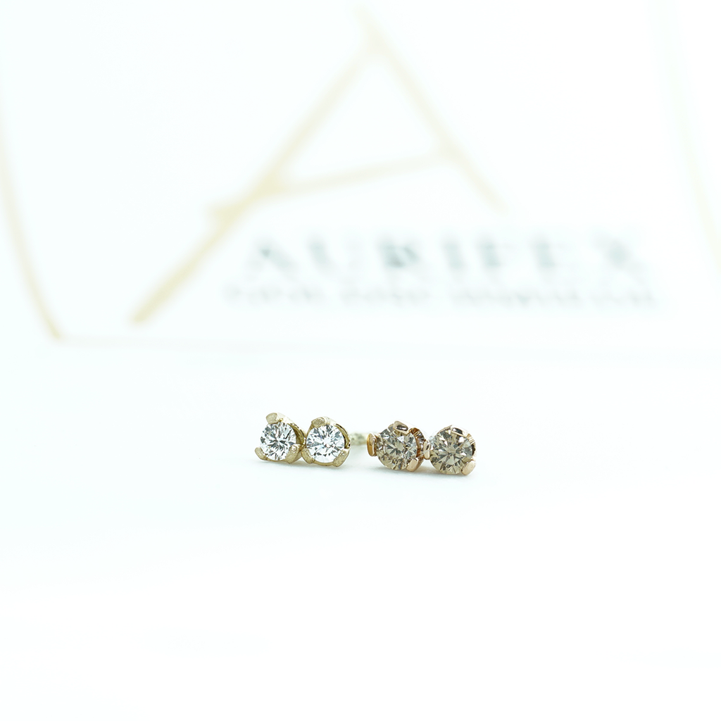 Aurifex Goldschmiede Koblenz Ohrringe aus der Kollektion Facettenreich mit Brillant