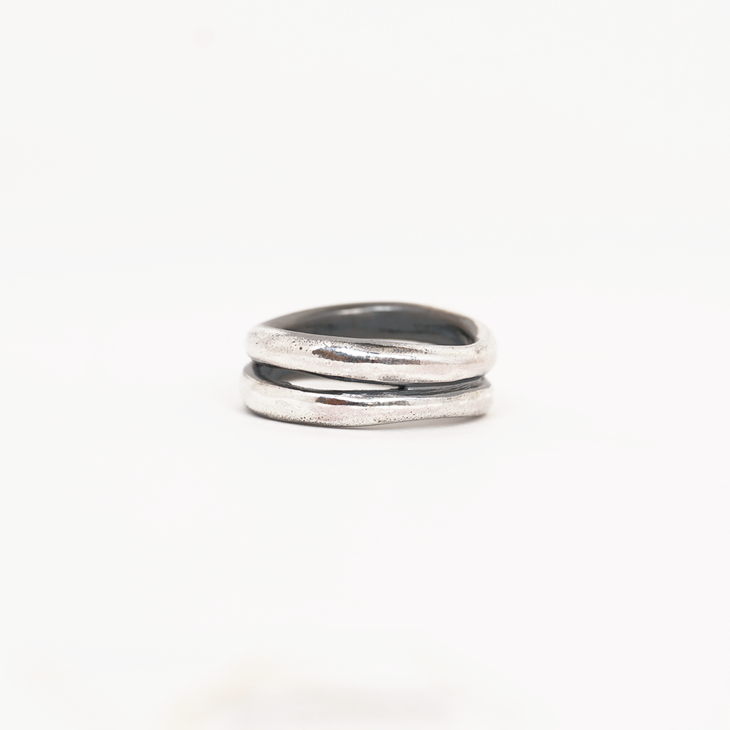 Aurifex Goldschmiede Koblenz Ring Dreifach aus der Kollektion PUR in Silber