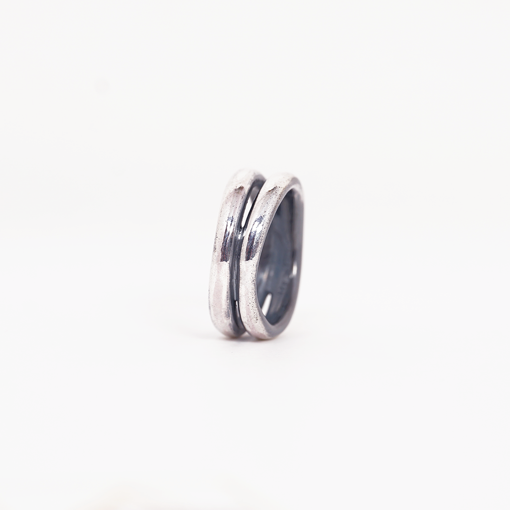 Aurifex Goldschmiede Koblenz Ring Dreifach aus der Kollektion PUR in Silber
