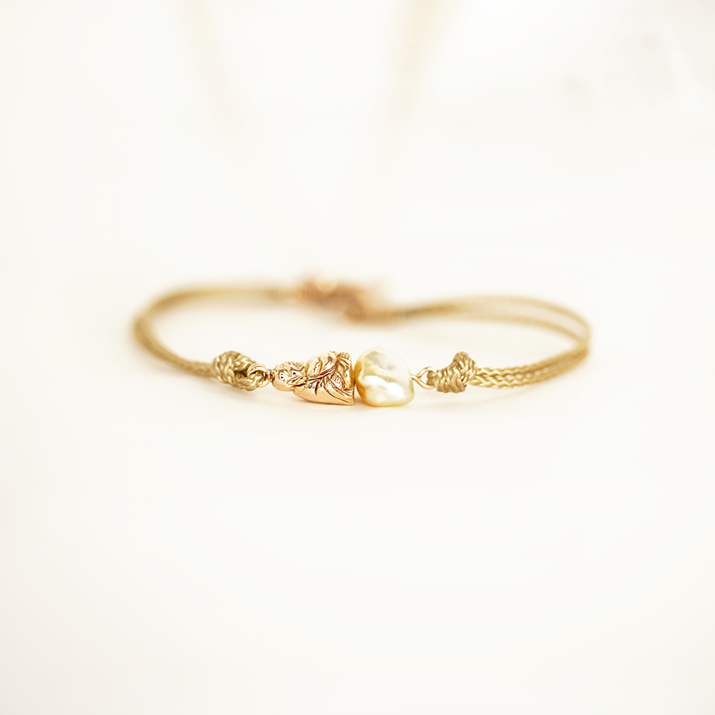 Aurifex Goldschmiede Koblenz Armband aus der Kollektion Symbolique in Gelbgold mit Perle