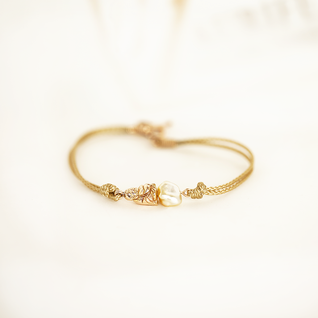 Aurifex Goldschmiede Koblenz Armband aus der Kollektion Symbolique in Gelbgold mit Perle
