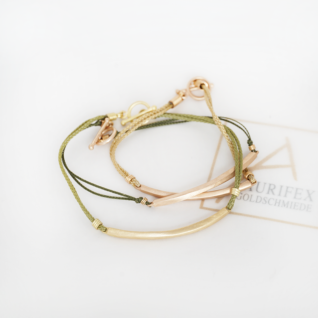 Aurifex Goldschmiede Koblenz Armband aus der Kollektion Pur in Gelbgold