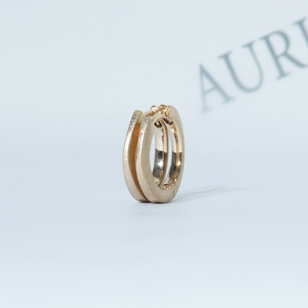 Aurifex Goldschmiede Koblenz Creolen aus der Kollektion PUR in Rotgold