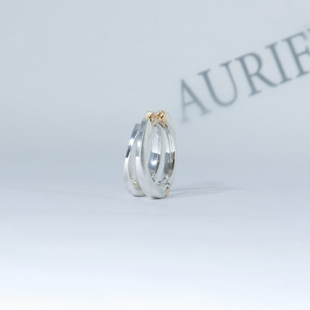 Aurifex Goldschmiede Creolen aus der Kollektion PUR in Silber