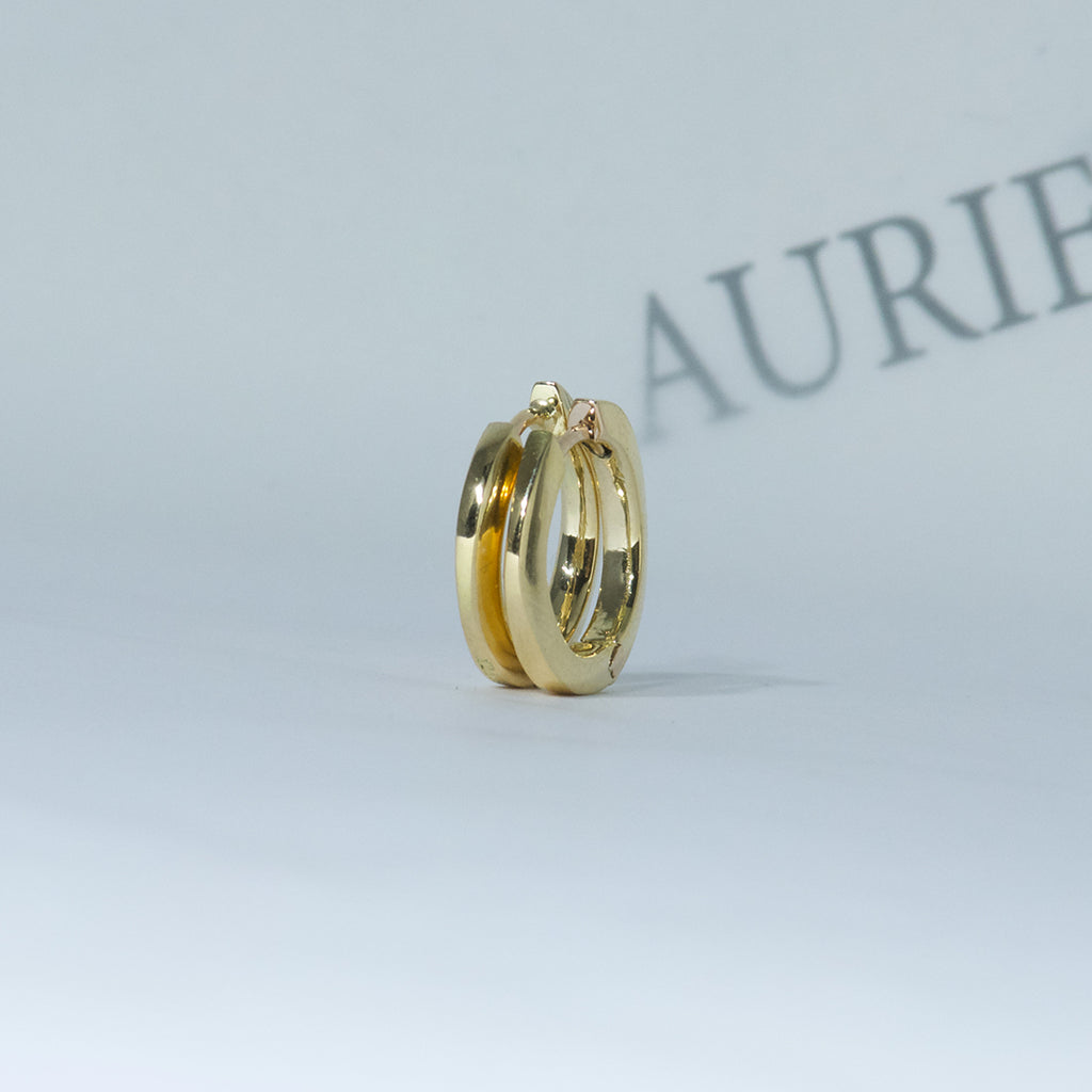 Aurifex Goldschmiede Koblenz Creolen aus der Kollektion PUR in Gelbgold