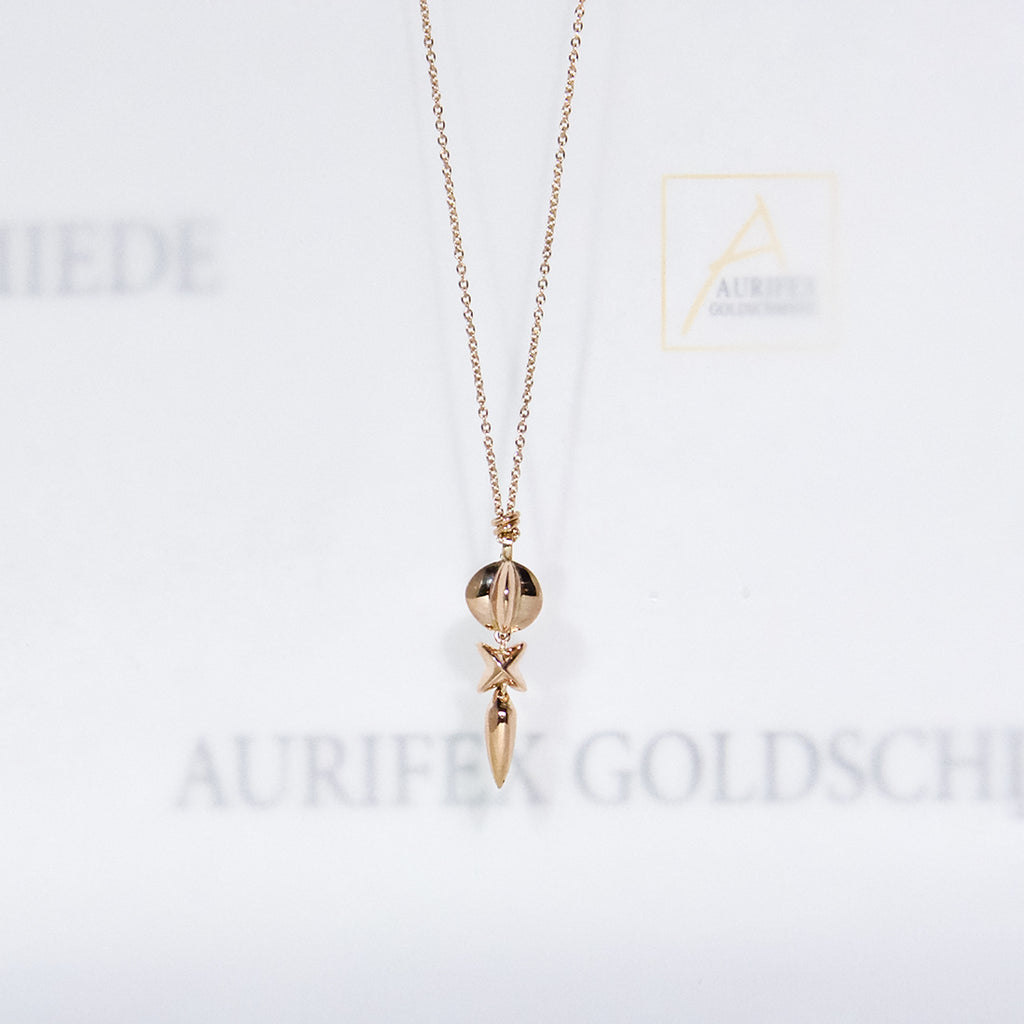 Aurifex Goldschmiede Koblenz Kette aus der Kollektion Feine Form in Rotgold