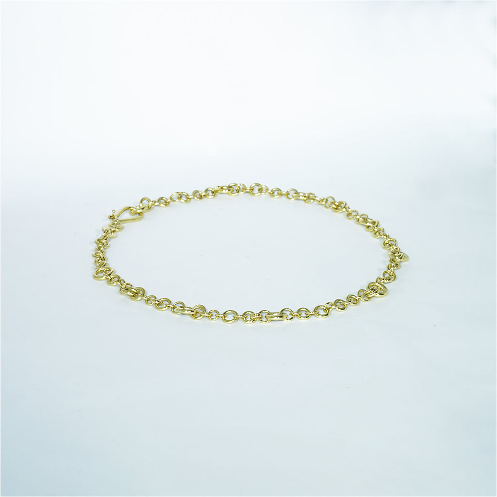 Aurifex Goldschmiede Koblenz Kette mit Ösen in Gelbgold