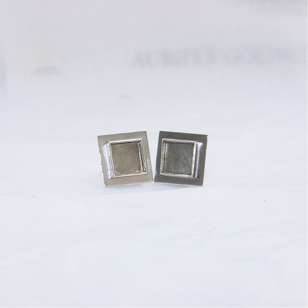 Aurifex Goldschmiede Koblenz Manschettenknöpfe in Silber mit einer polierten Oberfläche