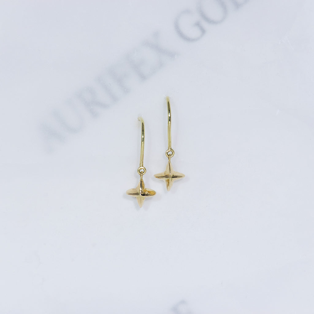Aurifex Goldschmiede Koblenz Ohrringe aus der Kollektion Feine Form in Gelbgold