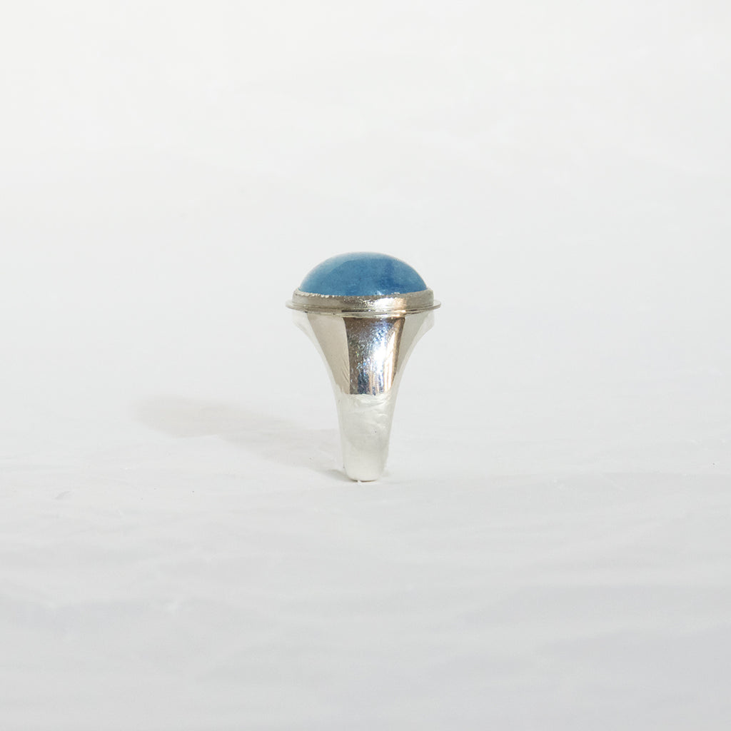 Aurifex Goldschmiede Koblenz Ring aus Silber mit Aquamarin