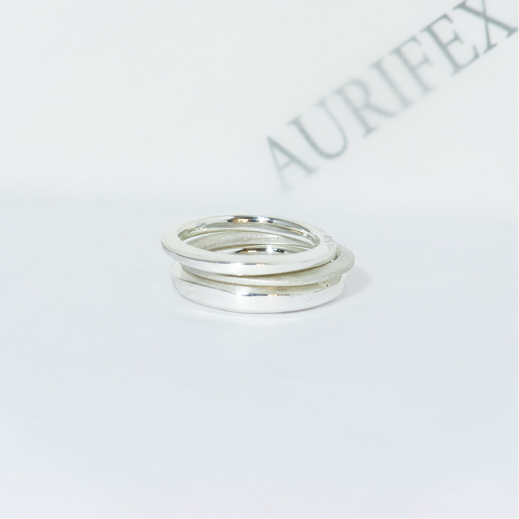 Aurifex Goldschmiede Koblenz Ringe aus der Kollektion PUR in Silber