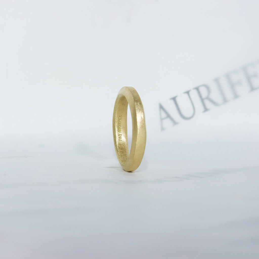 Aurifex Goldschmiede Koblenz Ring aus der Kollektion PUR in Gelbgold