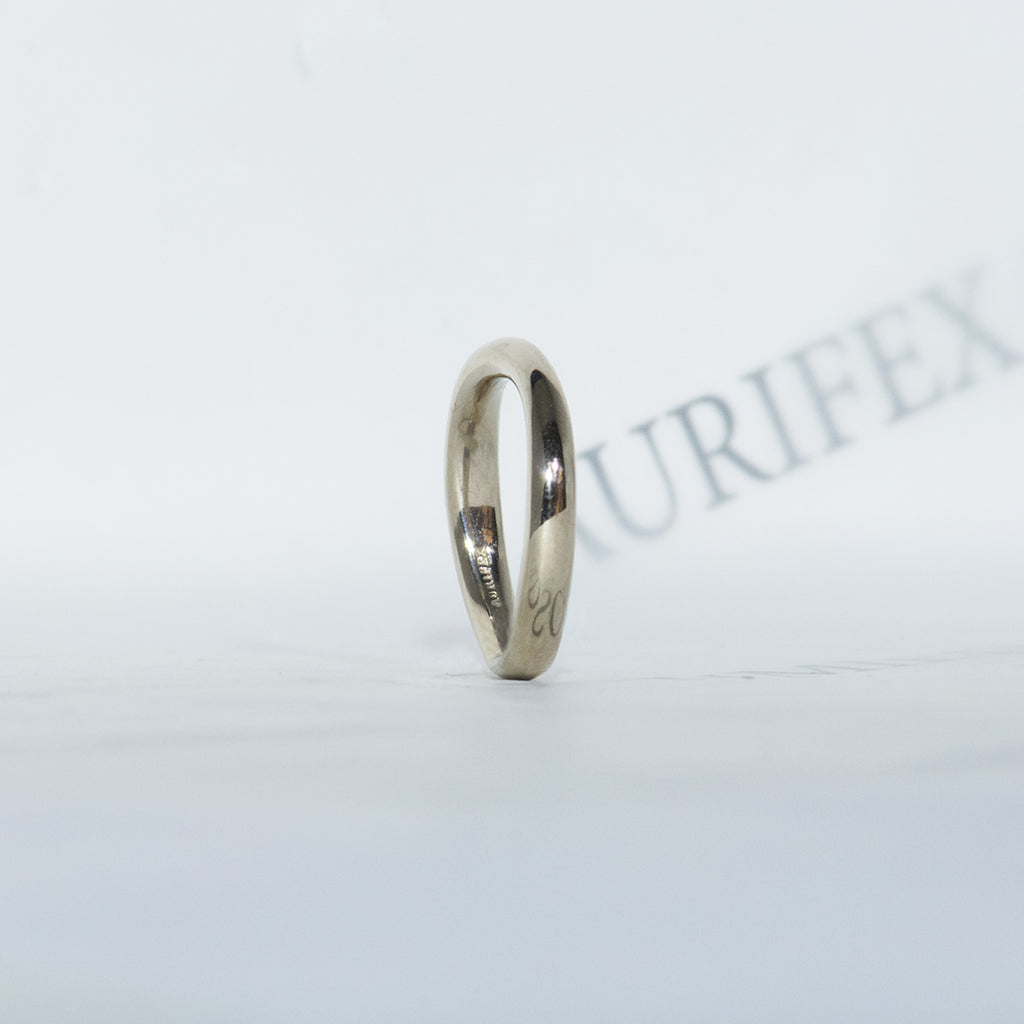 Aurifex Goldschmiede Koblenz Ring aus der Kollektion PUR in Weißgold
