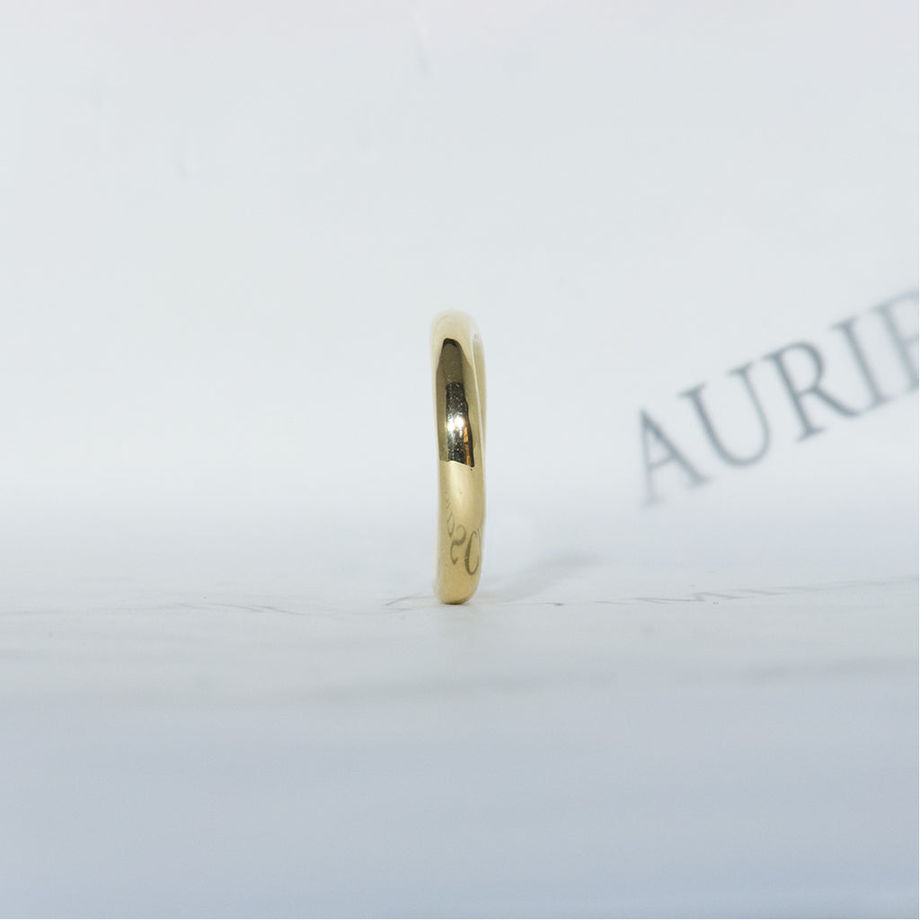 Aurifex Goldschmiede Koblenz Ring aus der Kollektion PUR in Gelbgold