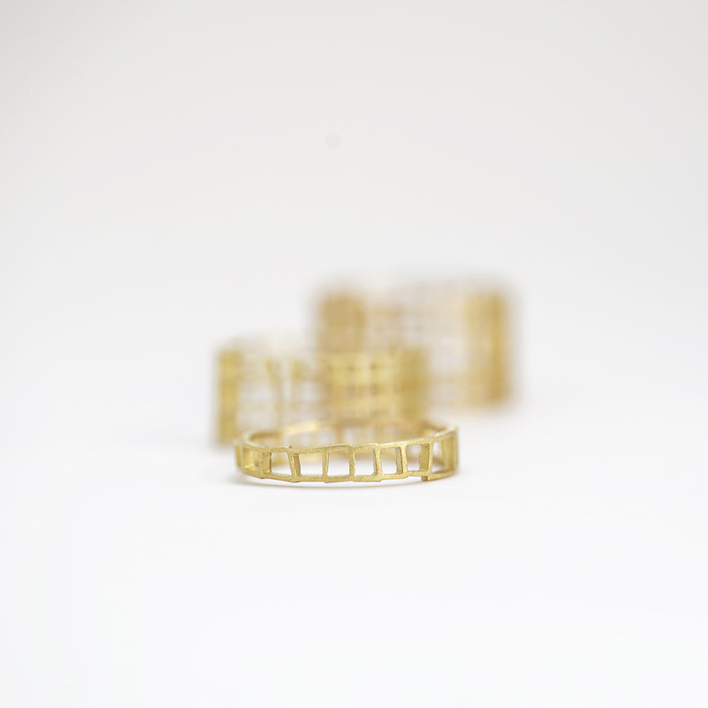 Aurifex Goldschmiede Ring aus der Kollektion Carré in Gelbgold