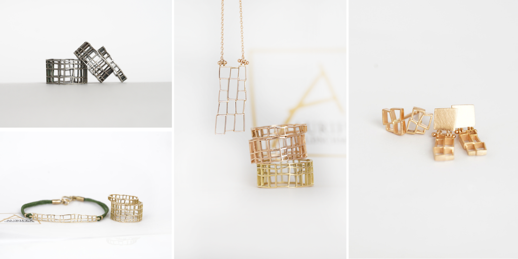 Kollektion Carré – Filigrane Linienkunst in Gold und Silber