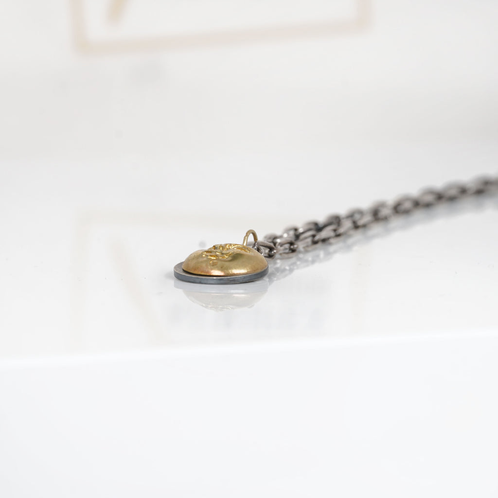 Aurifex Goldschmiede Koblenz Anhänger aus der Kollektion Männerschmuck in Silber mit Gelbgold