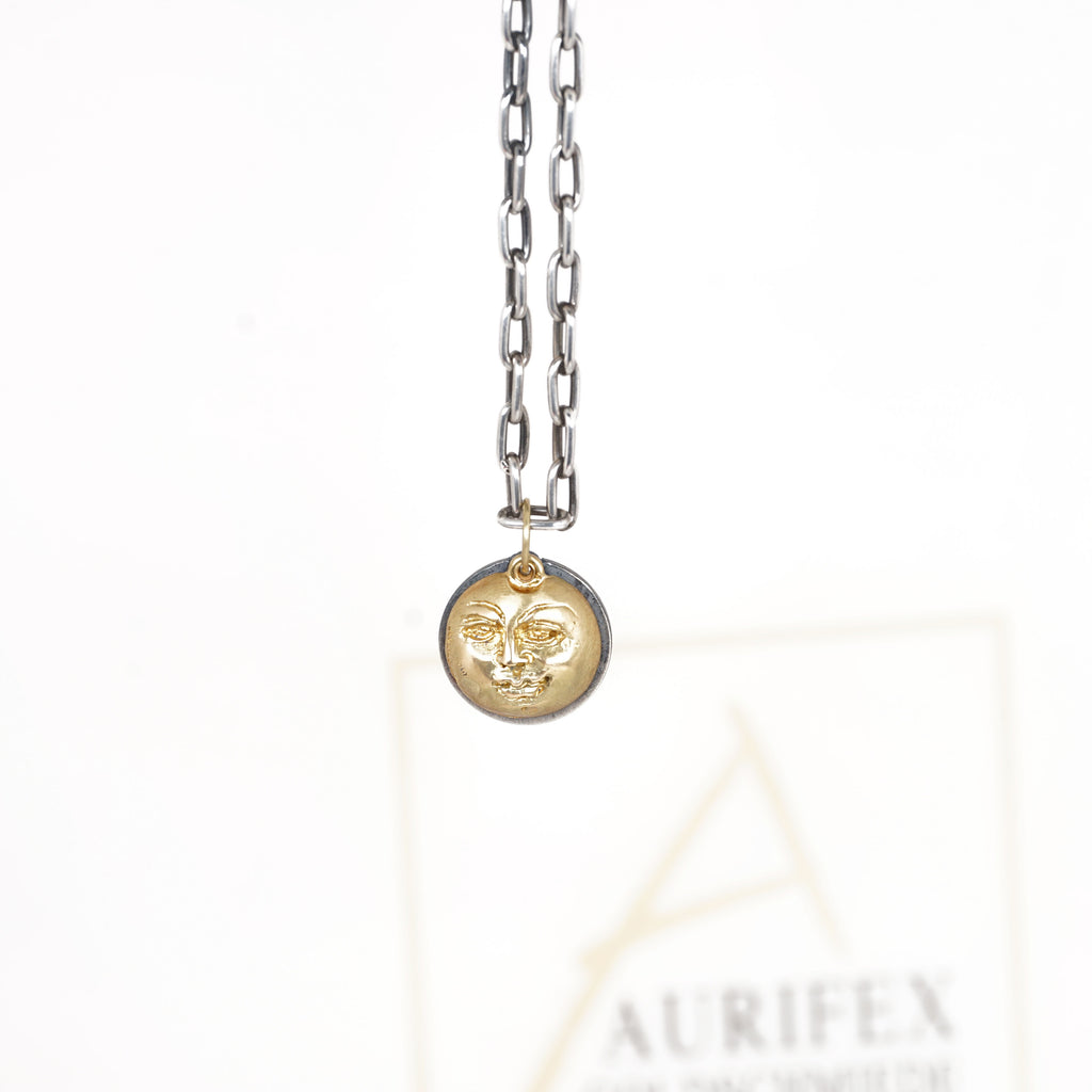 Aurifex Goldschmiede Koblenz Anhänger aus der Kollektion Männerschmuck in Silber mit Gelbgold
