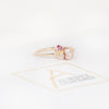 Aurifex Goldschmiede Koblenz Ring aus der Kollektion Unikat in Rotgold mit Brillant, Saphir und Perle