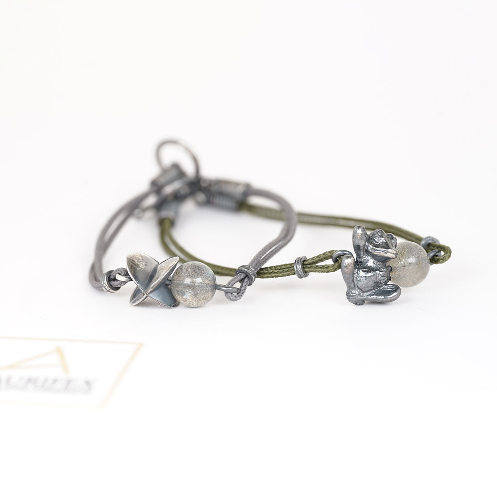 Aurifex Goldschmiede Koblenz Armband aus der Kollektion Feine Form in Silber mit Labradorit