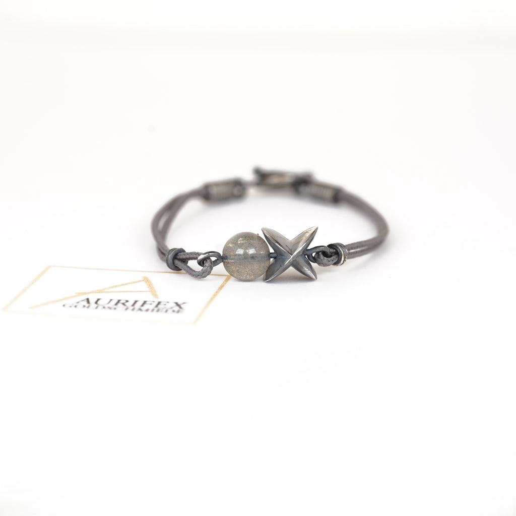 Aurifex Goldschmiede Koblenz Armband aus der Kollektion Feine Form in Silber mit Labradorit