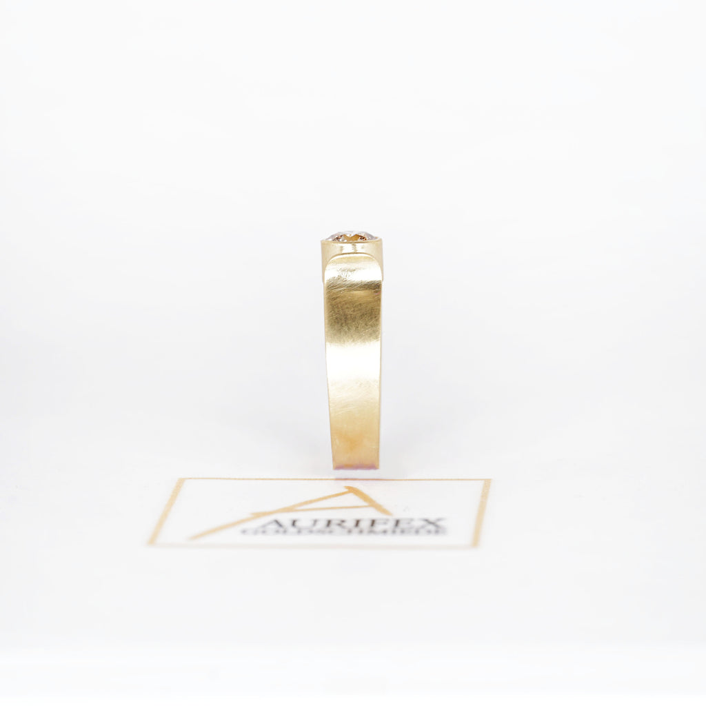 Aurifex Goldschmiede Koblenz Ring aus der Kollektion Diamant in Gelbgold mit Brillant