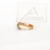 Aurifex Goldschmiede Koblenz Ring aus der Kollektion Unikat in Rotgold mit Diamant Rose