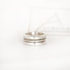 Aurifex Goldschmiede Koblenz Ring aus der Kollektion PUR bestehend aus drei Ringen gefertigt in 925/000 Silber 