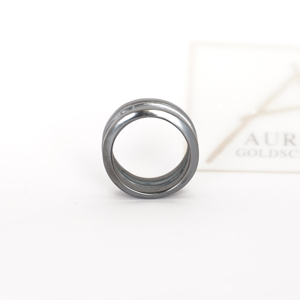 Aurifex Goldschmiede Koblenz Ring aus der Kollektion PUR bestehend aus drei Ringen gefertigt in 925/000 Silber 