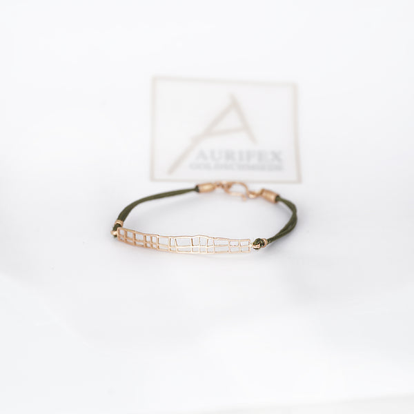 Aurifex Goldschmiede Koblenz Armband aus der Kollektion Carré in Rotgold
