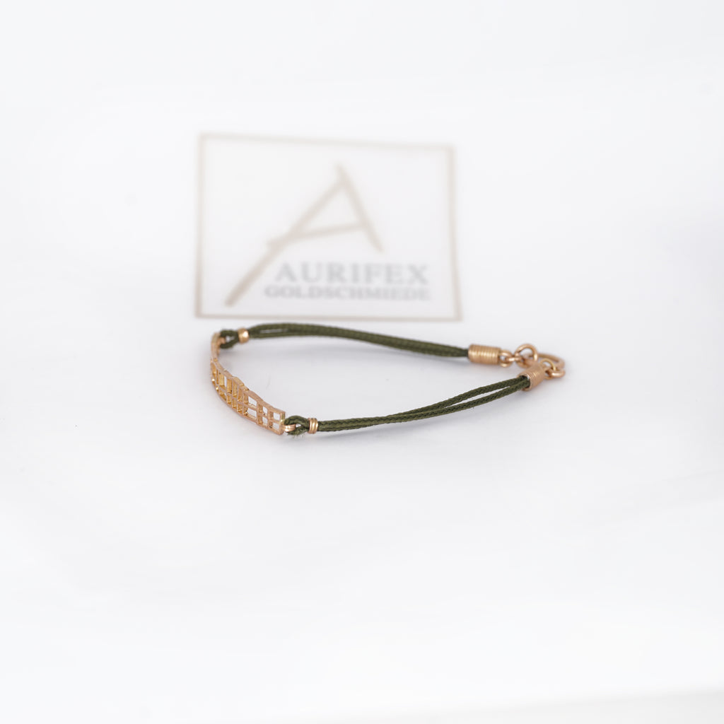 Aurifex Goldschmiede Koblenz Armband aus der Kollektion Carré in Rotgold

