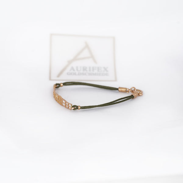 Aurifex Goldschmiede Koblenz Armband aus der Kollektion Carré in Rotgold
