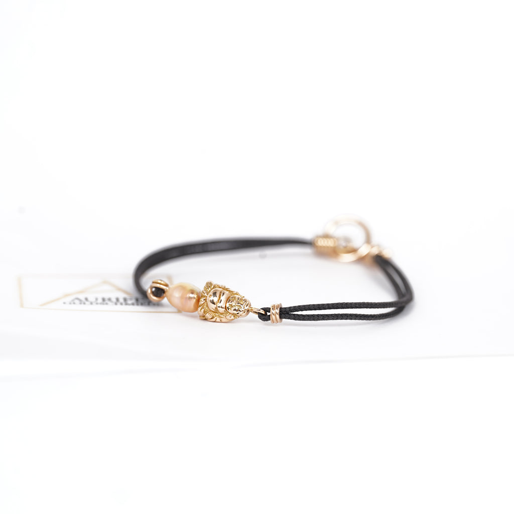 Aurifex Goldschmiede Koblenz Armband aus der Kollektion Sybolique in Rotgold mit Perle