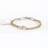 Aurifex Goldschmiede Koblenz Armband aus der Kollektion Feine Form mit Sternen in Silber mit Gelbgold 