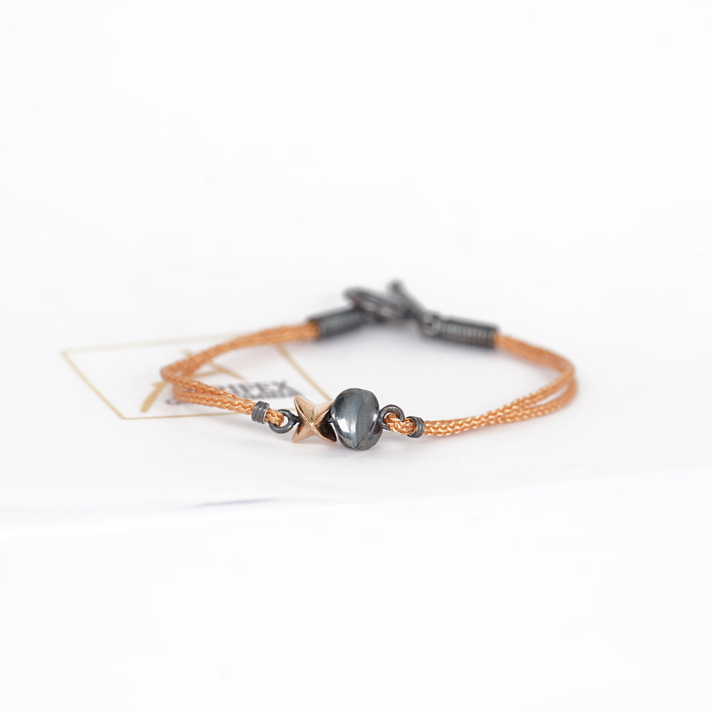 Aurifex Goldschmiede Koblenz Armband aus der Kollektion Feine Form mit Sternen in Silber mit Rotgold 