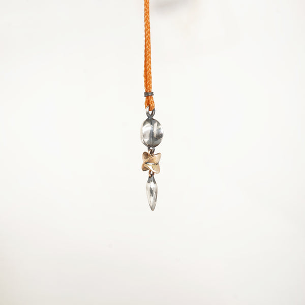 Aurifex Goldschmiede Koblenz Bicolor Halsschmuck aus der Kollektion Feine Form in Silber mit Rotgold