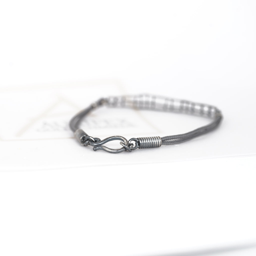 Aurifex Goldschmiede Koblenz Armband aus der Kollektion Carré in Silber geschwärzt