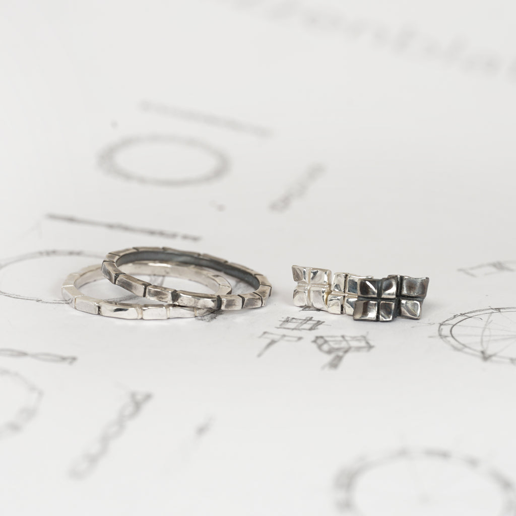 Aurifex Goldschmiede Koblenz Ring aus der Kollektion Flächen in Silber