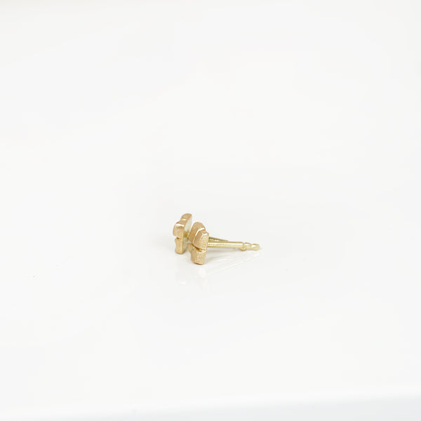 Aurifex Goldschmiede Koblenz Ohrstecker aus der Kollektion Flächen in Gelbgold