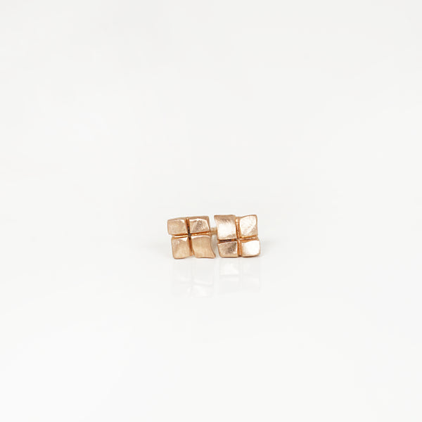 Aurifex Goldschmiede Koblenz Ohrstecker aus der Kollektion Flächen in Rotgold