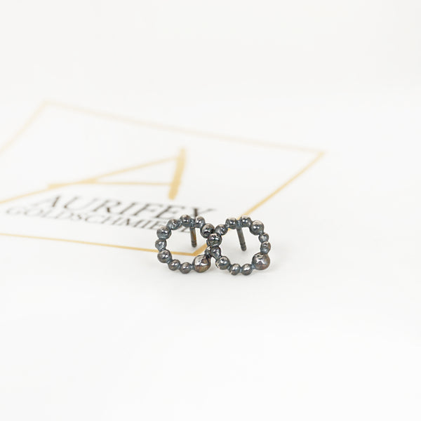 Aurifex Goldschmiede Koblenz Ohrringe aus der Kollektion Feine Form in Silber mit Kugeln