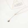 Aurifex Goldschmiede Koblenz Halsschmuck aus der Kollektion Diamant in Rotgold mit Diamant Briolett und Brillant